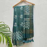 Load image into Gallery viewer, Amaltas Handblock Printed Cotton Silk Saree
