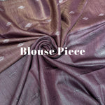 Load image into Gallery viewer, Amaranth Cotton Metallic Saree
