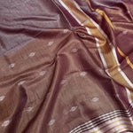 Load image into Gallery viewer, Amaranth Cotton Metallic Saree
