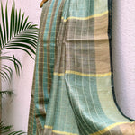 Load image into Gallery viewer, Amargeet Handwoven Tussar Dupion Silk Saree
