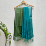 Load image into Gallery viewer, Amazon Forest Cotton Silk Saree
