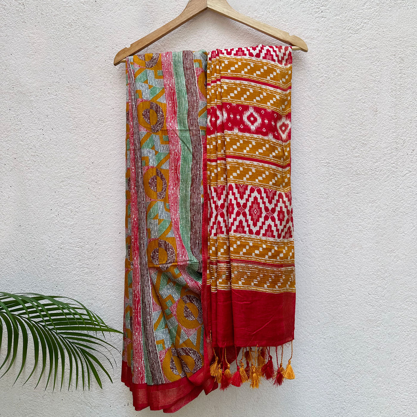 Amberglow Cotton Viscose Silk Saree