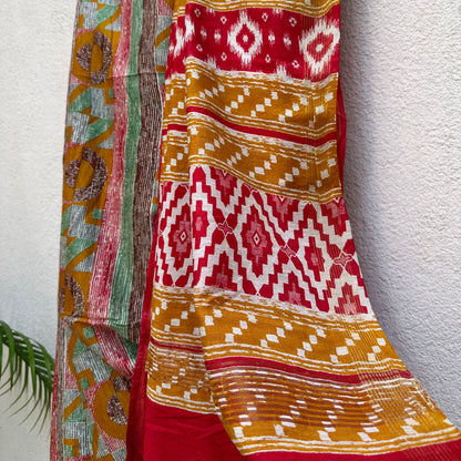 Amberglow Cotton Viscose Silk Saree