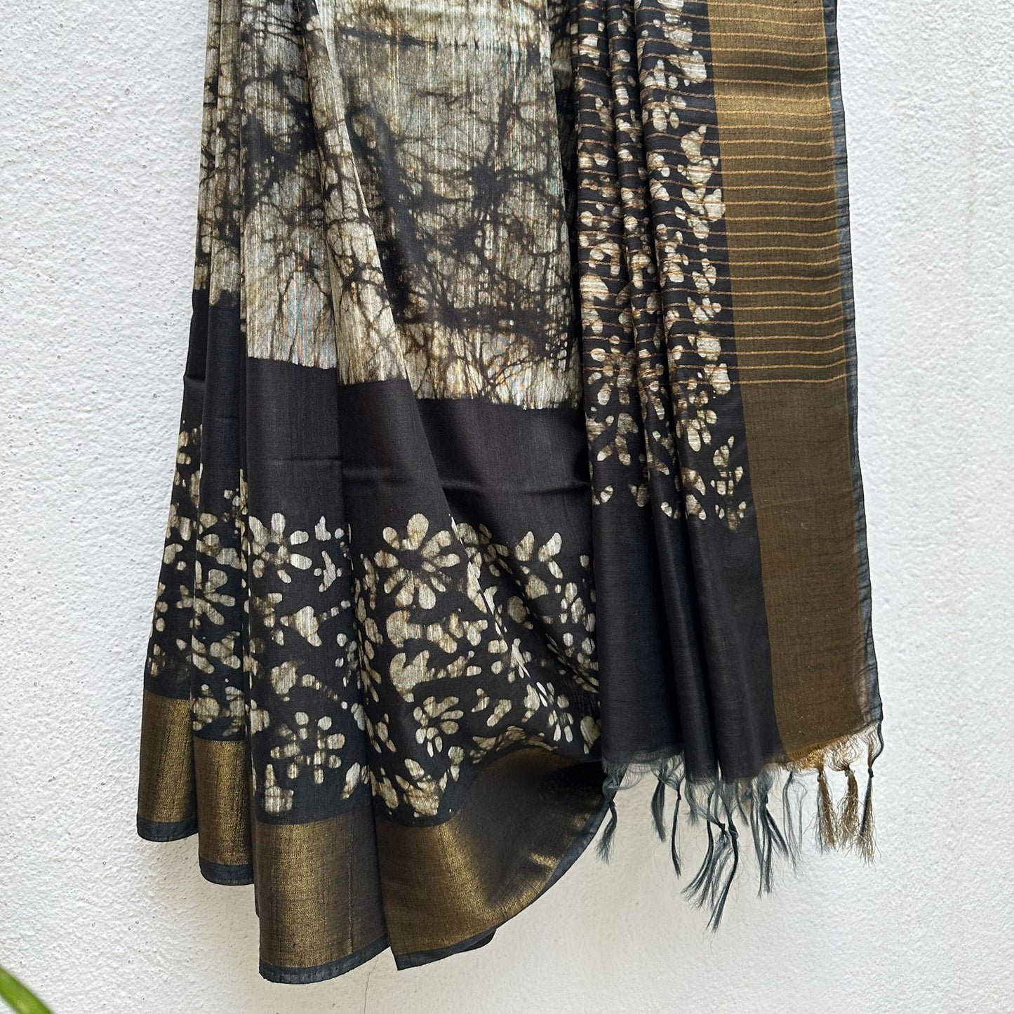 American Beauty Batik Cotton Silk Saree