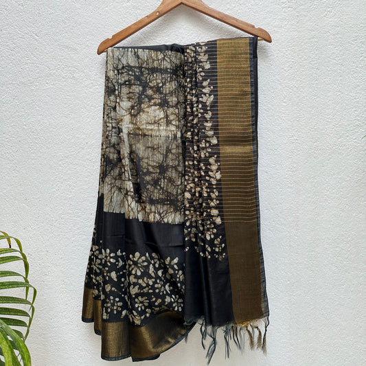 American Beauty Batik Cotton Silk Saree