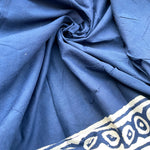 Load image into Gallery viewer, Anantaa Indigo Handblock Kota Doria Saree
