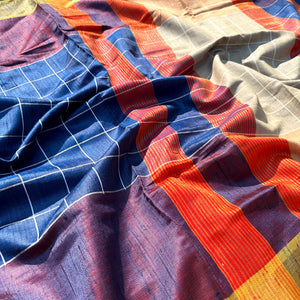 Anantya Handwoven Tussar Dupion Silk Saree