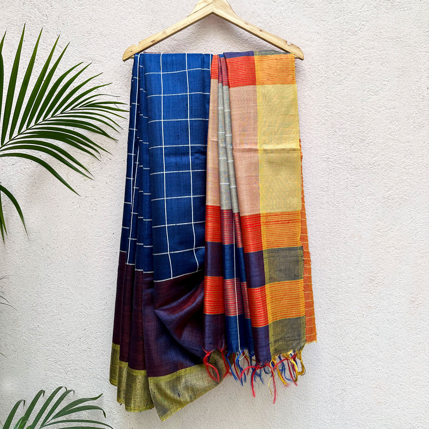 Anantya Handwoven Tussar Dupion Silk Saree