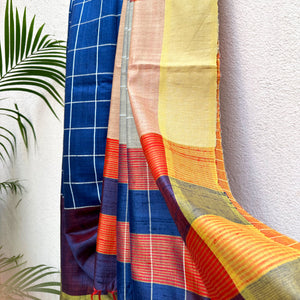 Anantya Handwoven Tussar Dupion Silk Saree