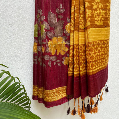 Anemone Cotton Silk Printed Saree