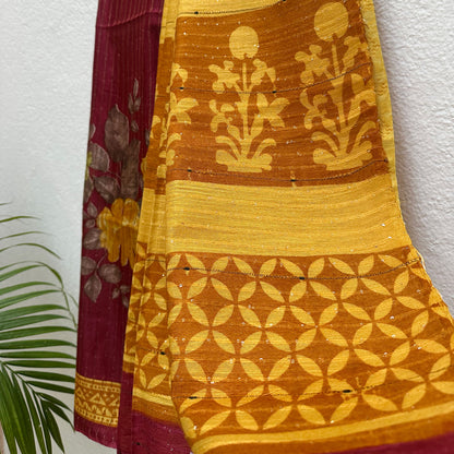 Anemone Cotton Silk Printed Saree