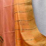 Load image into Gallery viewer, Apricot Blush Cotton Viscose Saree
