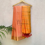 Load image into Gallery viewer, Apricot Blush Cotton Viscose Saree
