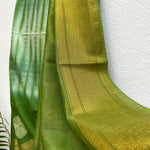 Load image into Gallery viewer, Artichoke Green Bandhani Shibori Cotton Silk Saree
