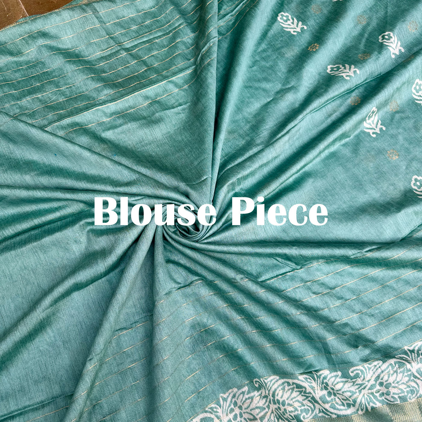 Ashoka Handblock Printed Cotton Silk Saree