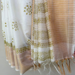 Load image into Gallery viewer, Ashwini Handblock Printed Cotton Silk Saree
