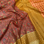 Load image into Gallery viewer, Autumn Maple Cotton Viscose Printed Saree
