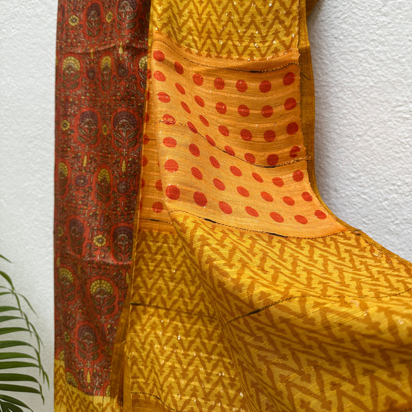 Autumn Maple Cotton Viscose Printed Saree