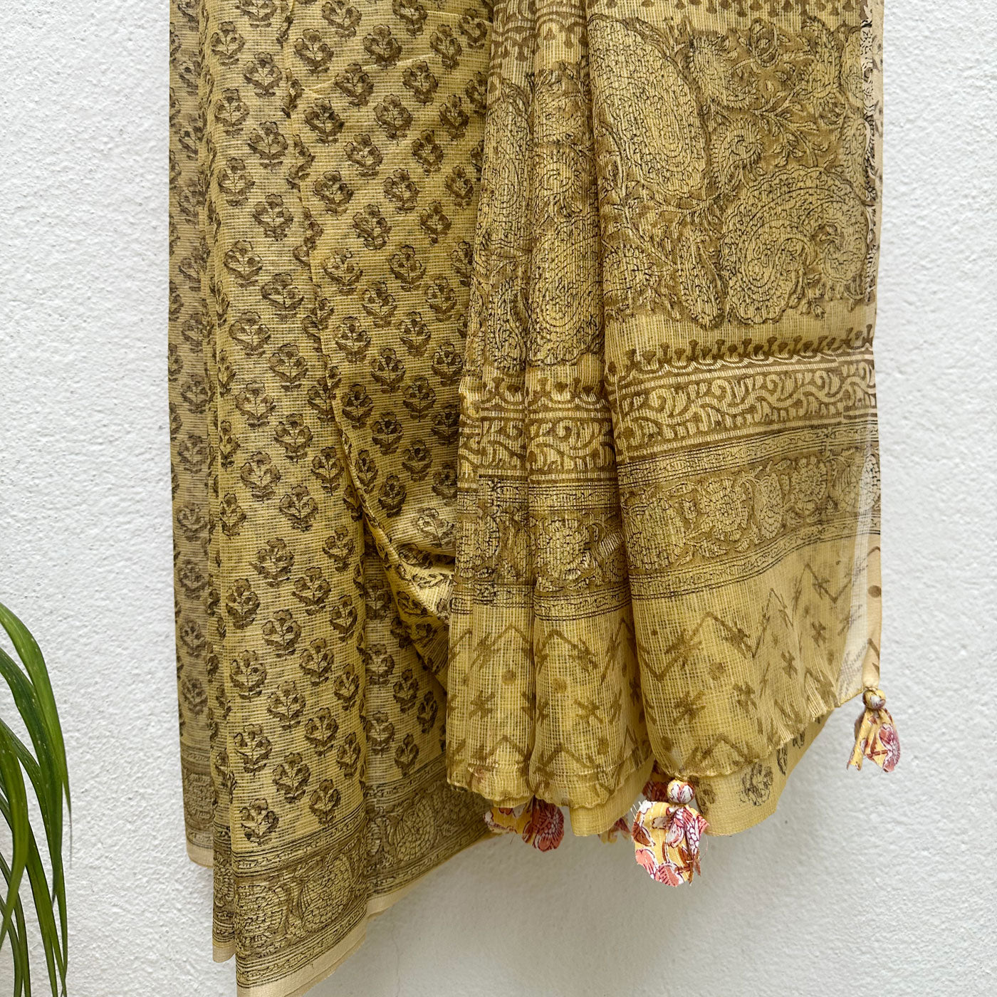 Bahaar-e-ishq Handblock Kota Doria Saree