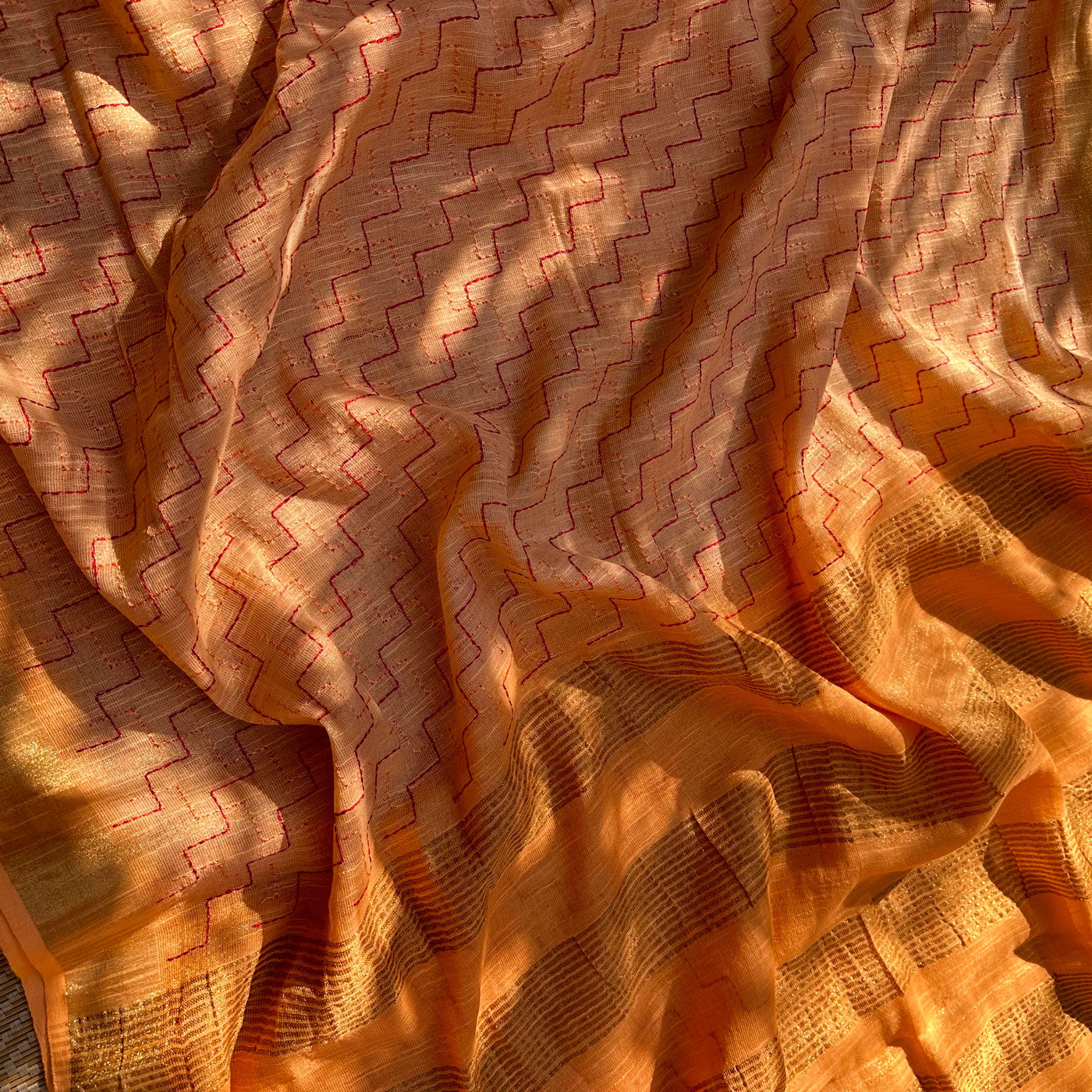Balachandra Linen Embroidered Saree