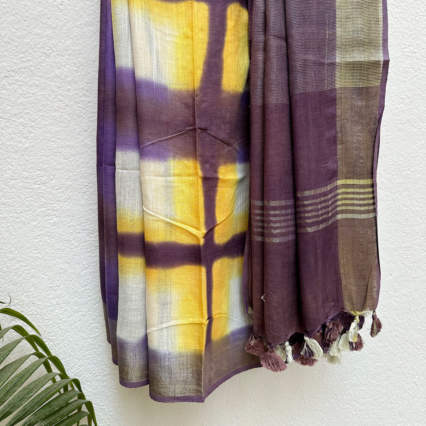 Berry Conserve Tie n Dye Cotton Saree