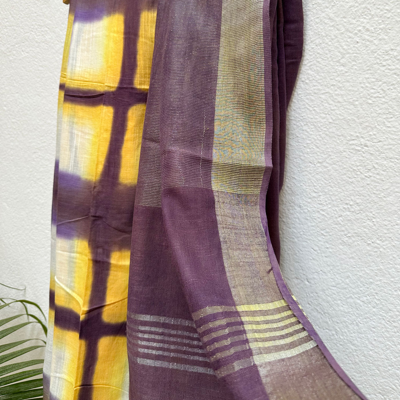 Berry Conserve Tie n Dye Cotton Saree