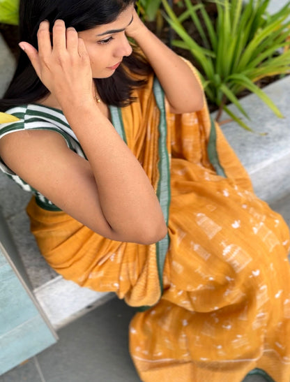 Bird of Paradise Cotton Saree