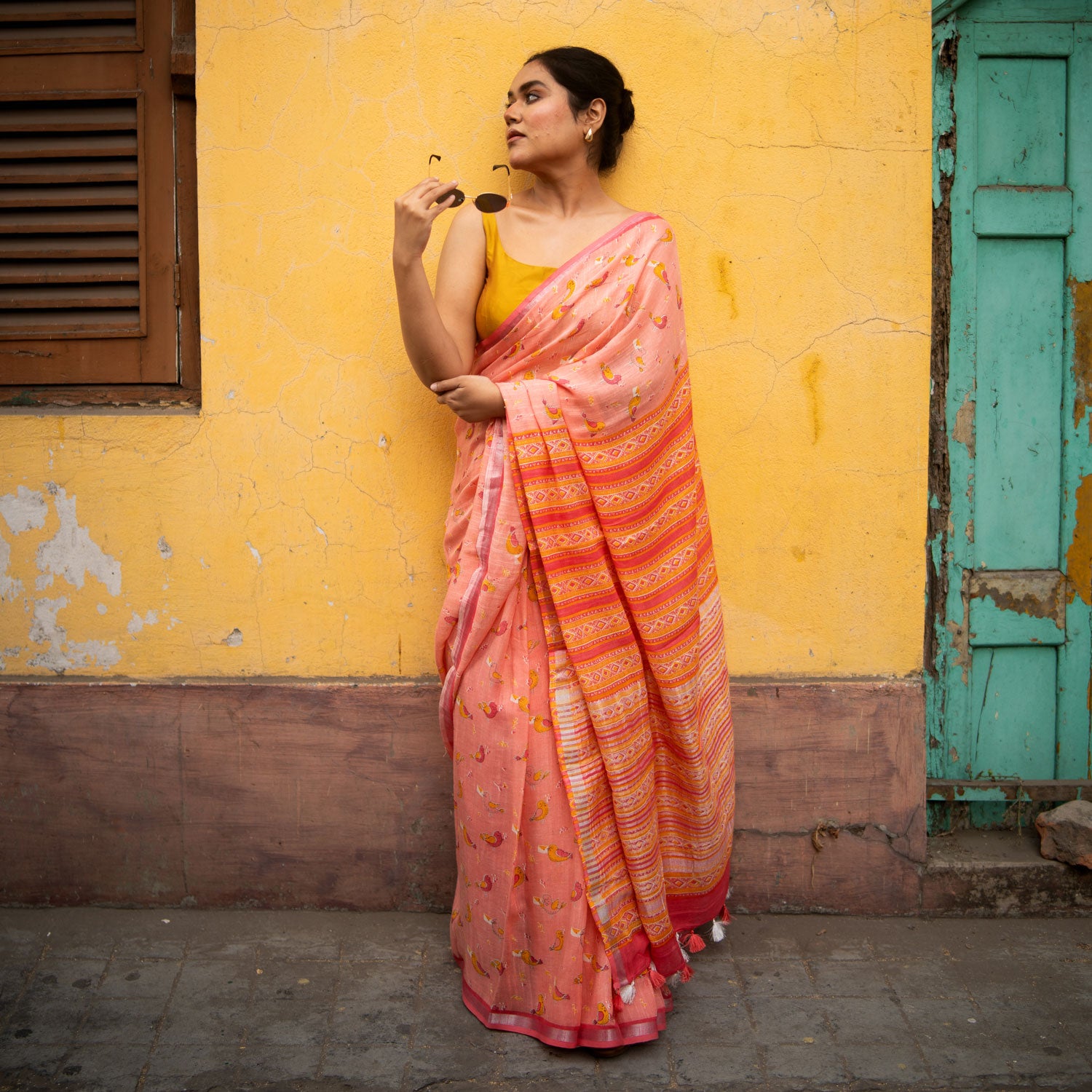 Bird Song Cotton Saree