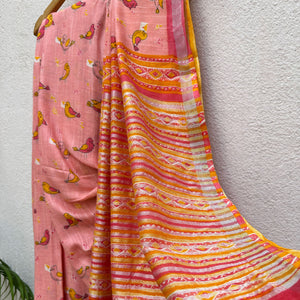 Bird Song Cotton Saree