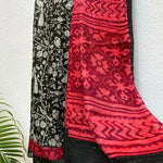 Load image into Gallery viewer, Black Peacock Cotton Silk Printed Saree
