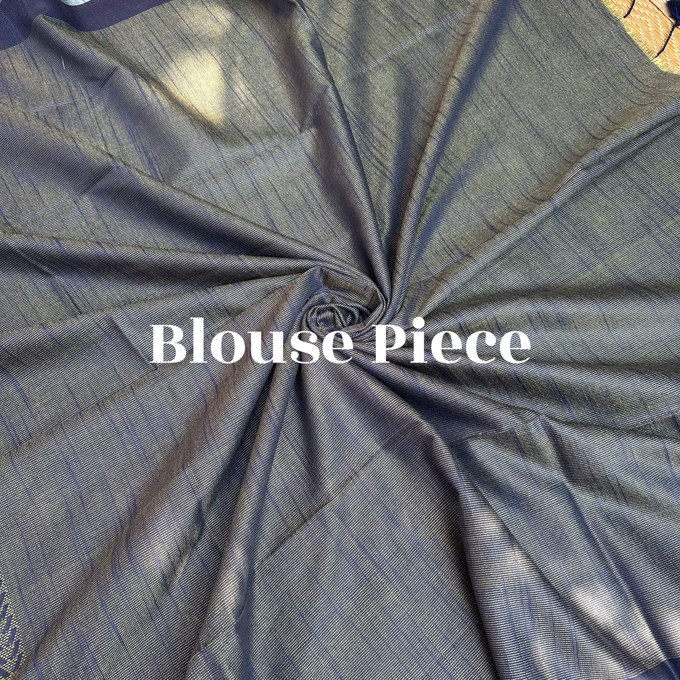 Blueprint Cotton Bamboo Silk Saree