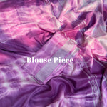 Load image into Gallery viewer, Boysenberry Shibori Cotton Linen Saree
