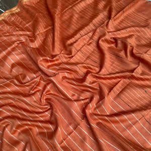 Bronze Cotton Silk Saree
