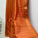Load image into Gallery viewer, Bronze Cotton Silk Saree
