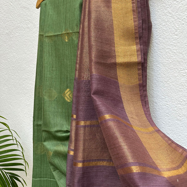 Buy Cotton Bamboo Silk Saree Online from The Thread Weavers