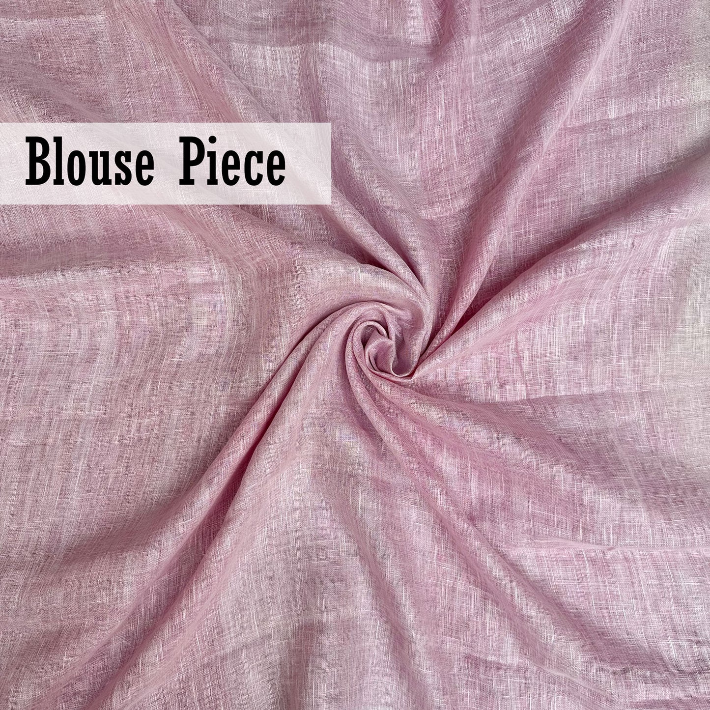 Candy Pink Floss Linen Embroidered Saree