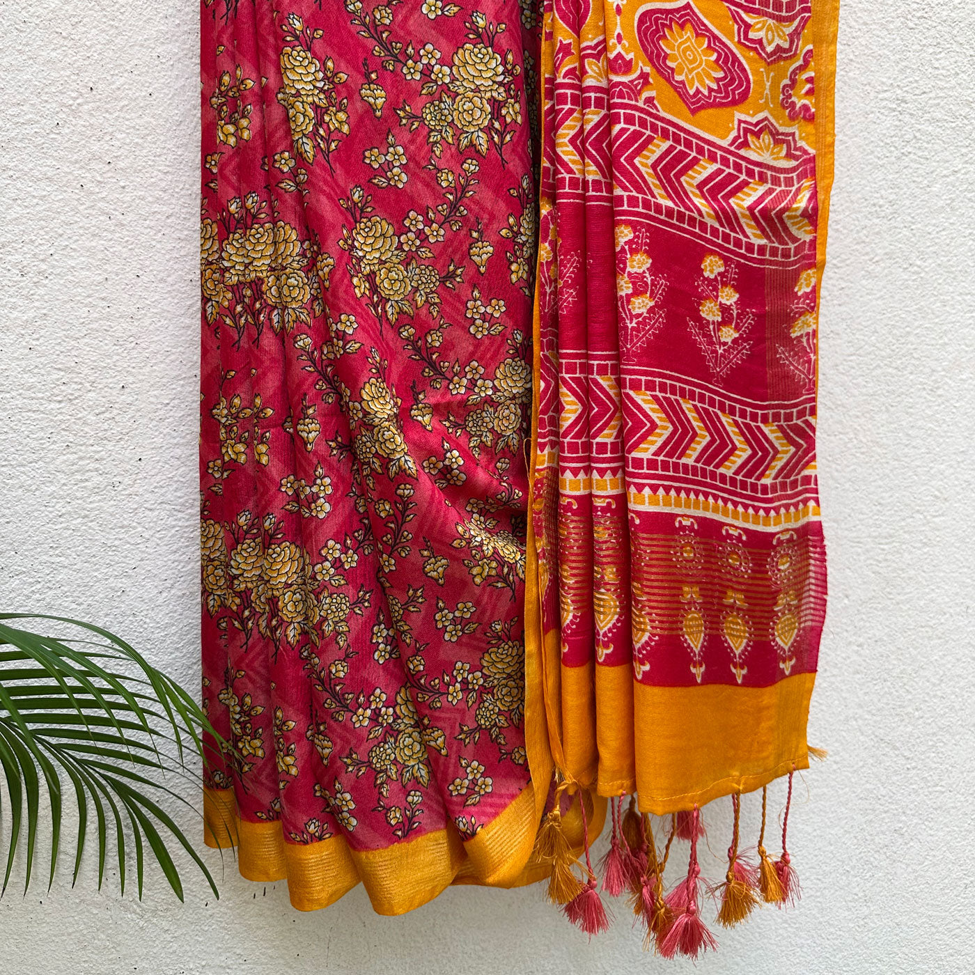 Cardinal Cotton Viscose Silk Saree