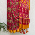Load image into Gallery viewer, Cardinal Cotton Viscose Silk Saree
