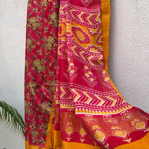 Cardinal Cotton Viscose Silk Saree