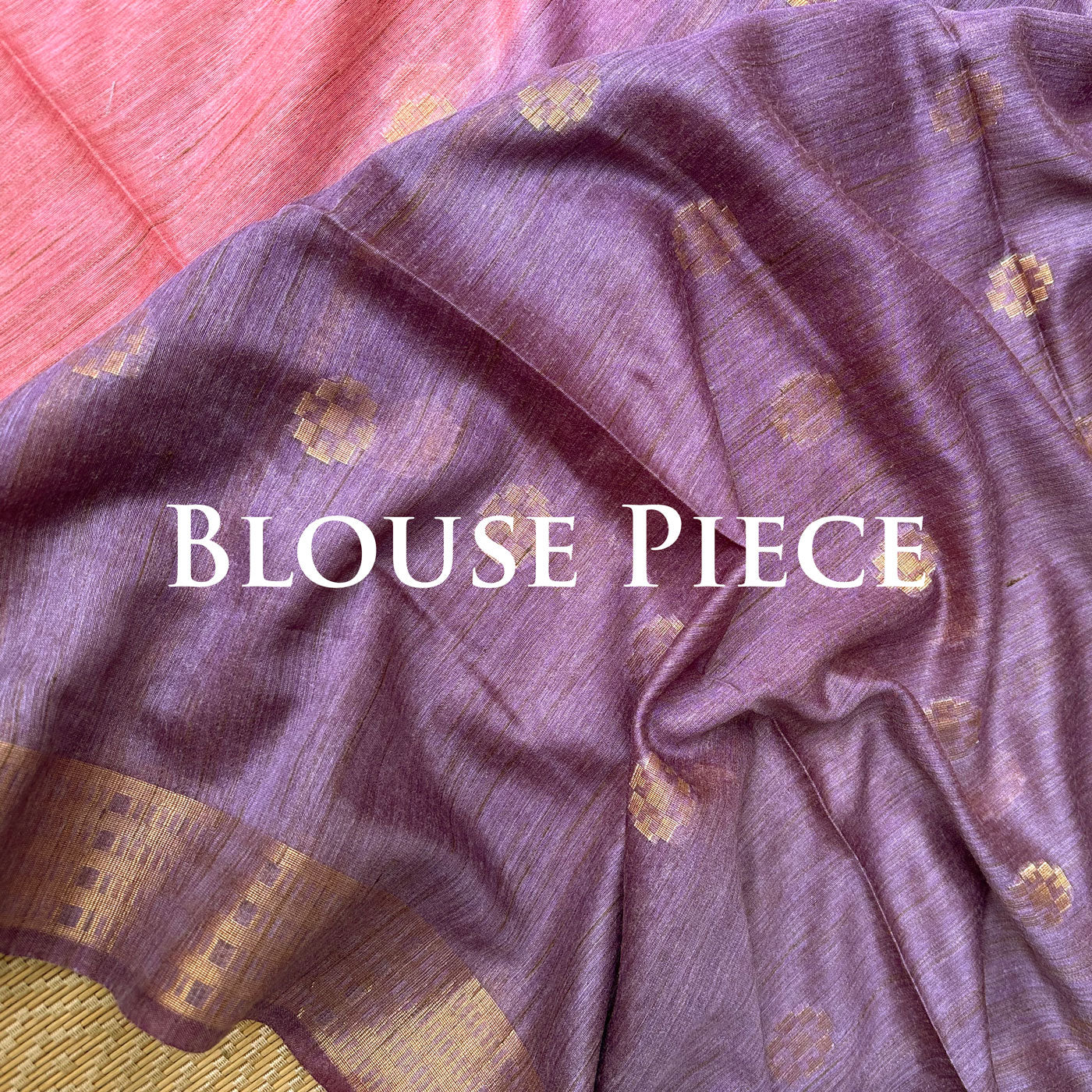 Carmine Rose Cotton Bamboo Silk Saree