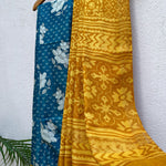 Load image into Gallery viewer, Carribean Floral Cotton Silk Printed Saree
