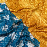 Load image into Gallery viewer, Carribean Floral Cotton Silk Printed Saree
