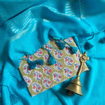 Load image into Gallery viewer, Celeste Blue Cotton Saree with Printed Blouse

