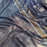 Load image into Gallery viewer, Celestial Blue Cotton Metallic Saree
