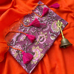 Load image into Gallery viewer, Chandni Mul Mul Saree with Printed Blouse
