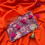 Load image into Gallery viewer, Chandni Mul Mul Saree with Printed Blouse
