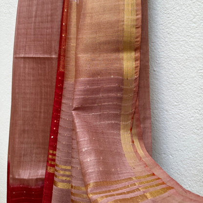 Chestnut Cotton Silk Saree