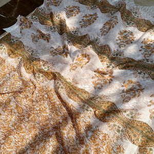 Chidambara Handblock Kota Doria Saree
