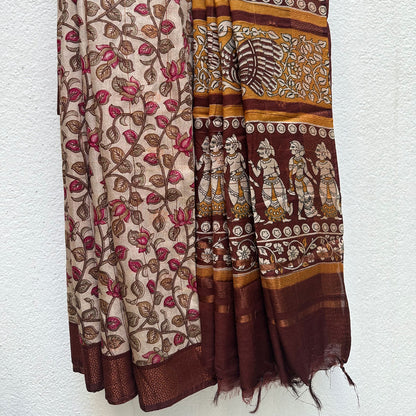 Chithra Padam Cotton Silk Printed Saree