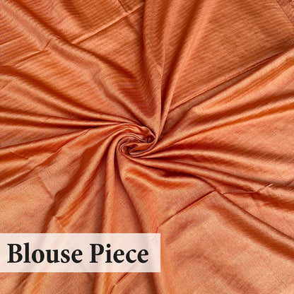 Chocolate Sand Cotton Silk Saree